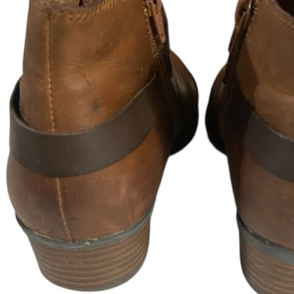 Clarks Leather Booties, Neutral,Sz 9, Sustainable, Timeless,Capsule wardrobe - Picture 9 of 15